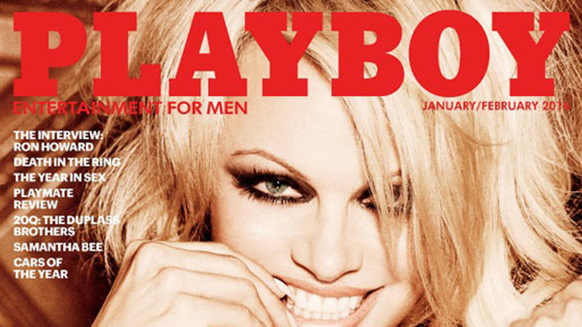 Pamela har prytt flera omslag för Playboy. 