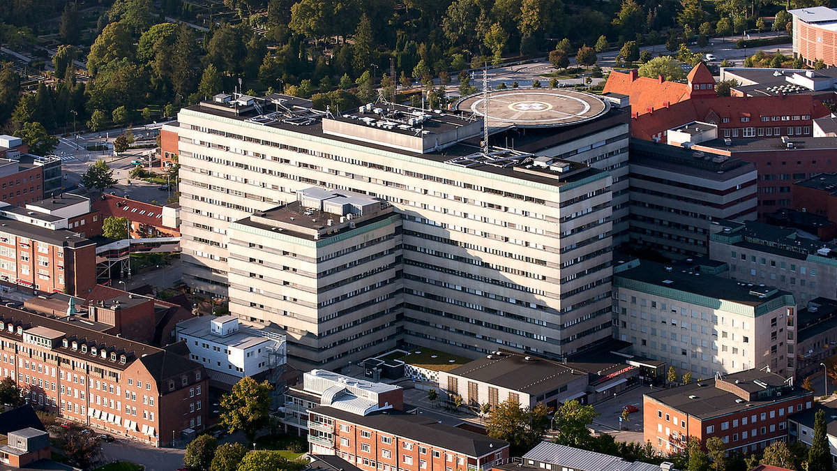 Det är enligt Aftonbladet första gången som det här har hänt i Sverige. På bilden det berörda sjukhuset i Lund.
