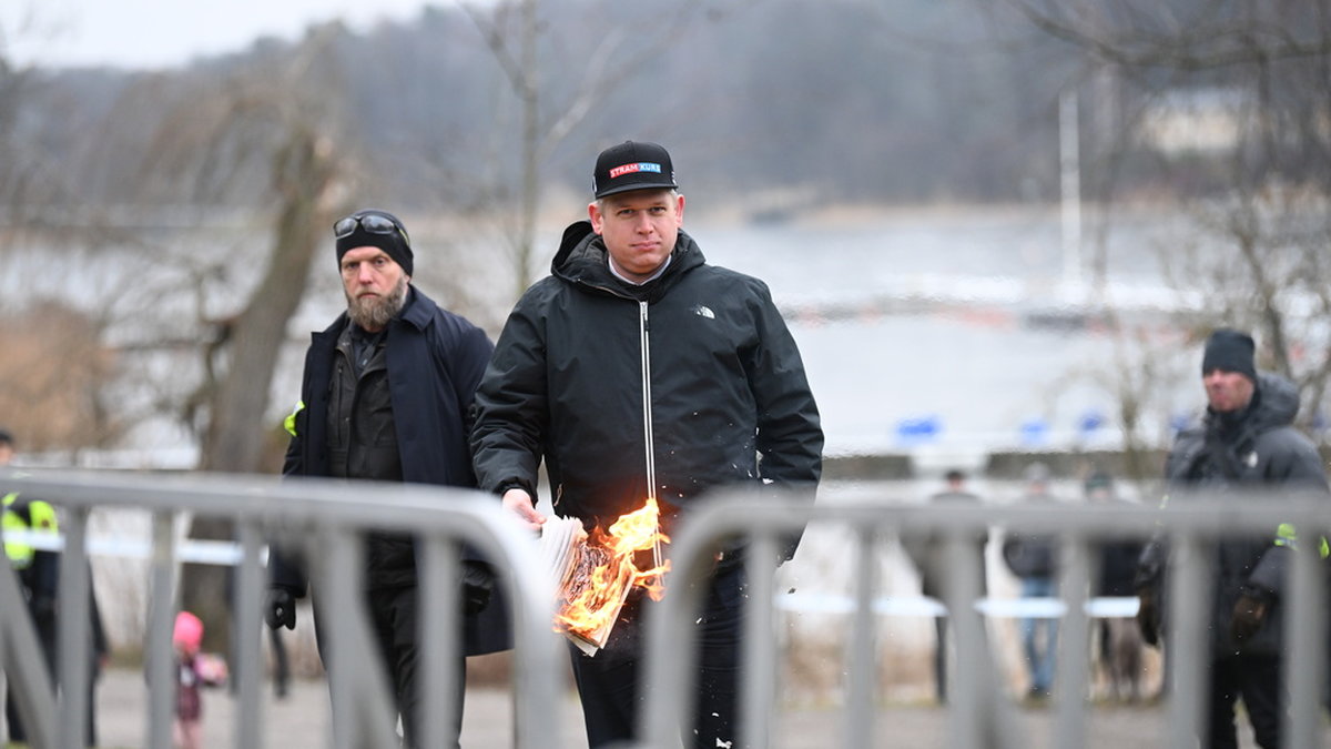 Den högerextreme politikern Rasmus Paludans koranbränningar utgjorde starten för krisen. Arkivbild.