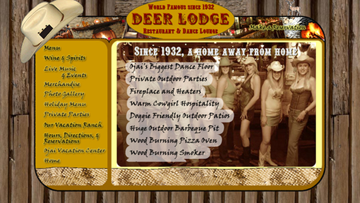 Pattinson tjoade och tjimmade på cowboyhaket The Deer Lodge. 
