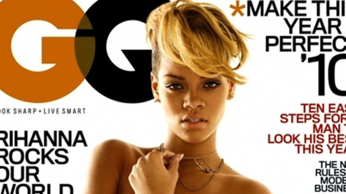 Rihanna har poserat topless för GQ flera gånger. 