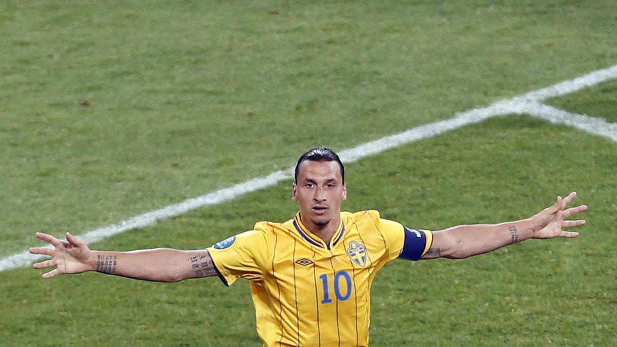 Zlatan och resten av det svenska landslaget möter England den 14 oktober.