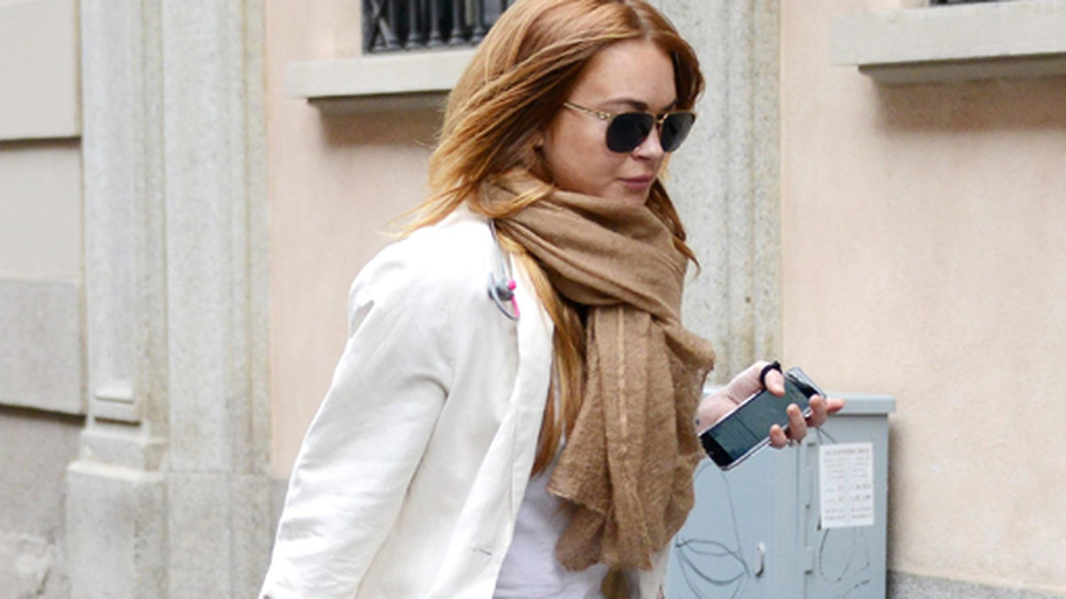 Lindsay Lohan shoppar i Milano.