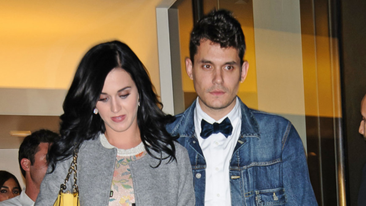 Katy Perry och John Mayer gick på dejt på Spearmint Rhino.
