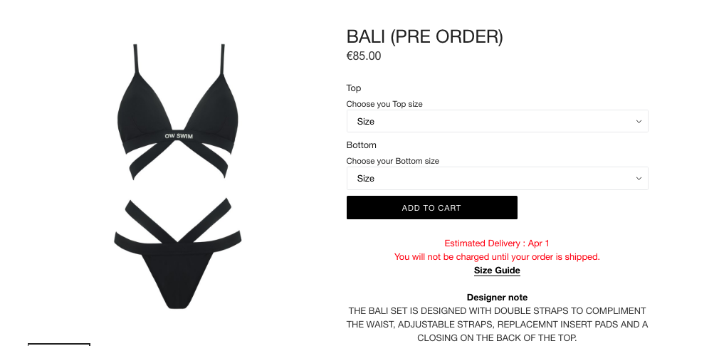OW Intimates bikinimodell OW Intimates bikinimodell