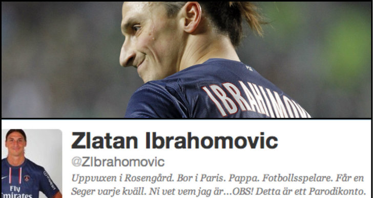 PSG, Twitter, fejk, Zlatan Ibrahimovic