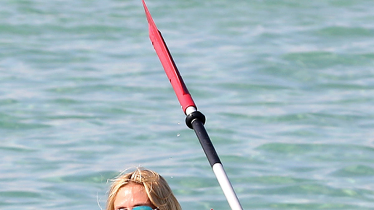 Heidi Klum har kul till havs.