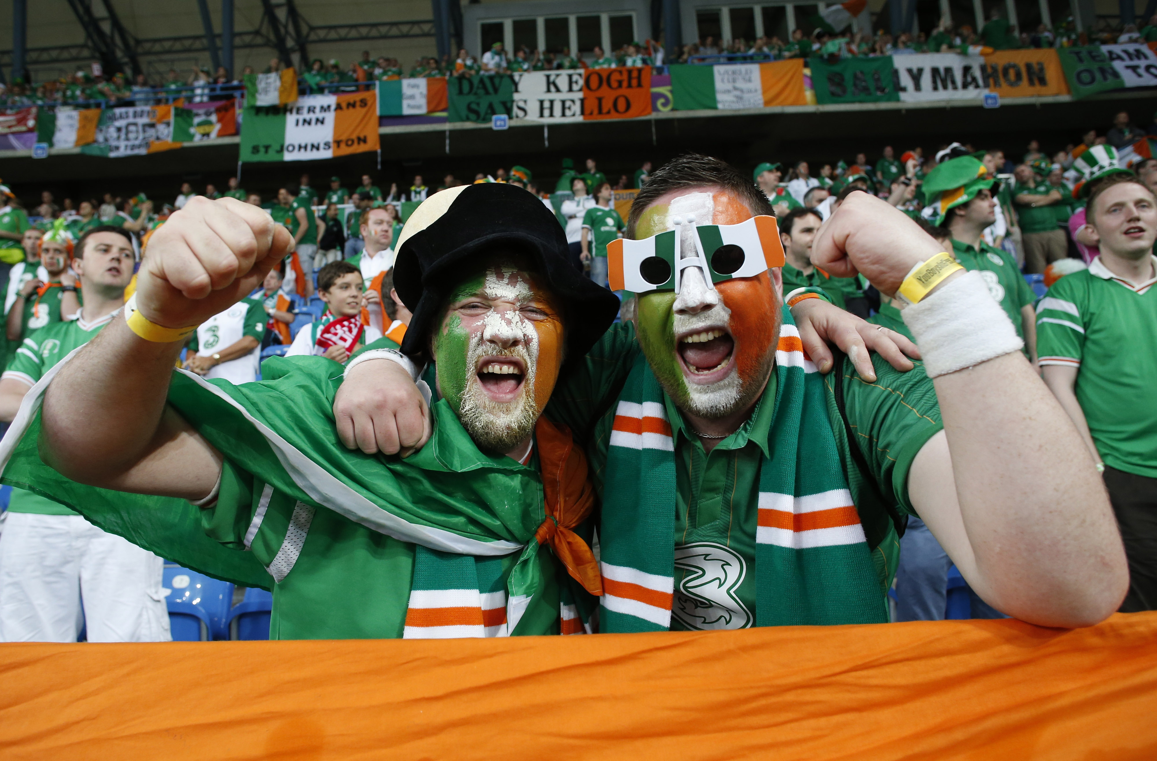 De irländska fansen får ett hederspris av Uefa.