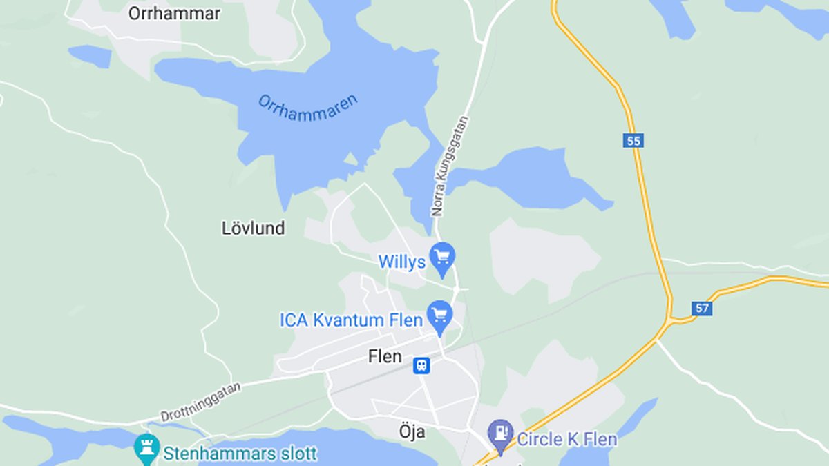 Google maps, Flen