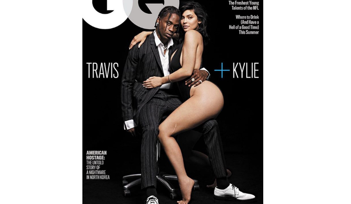 Kylie Jenner och Travis Scott omslag tidningen GQ Kylie Jenner och Travis Scott omslag tidningen GQ
