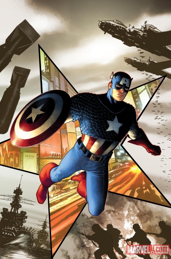 Även "Captain America" har gjorts till filmer och serier. Senast spelade Chris Evans honom..