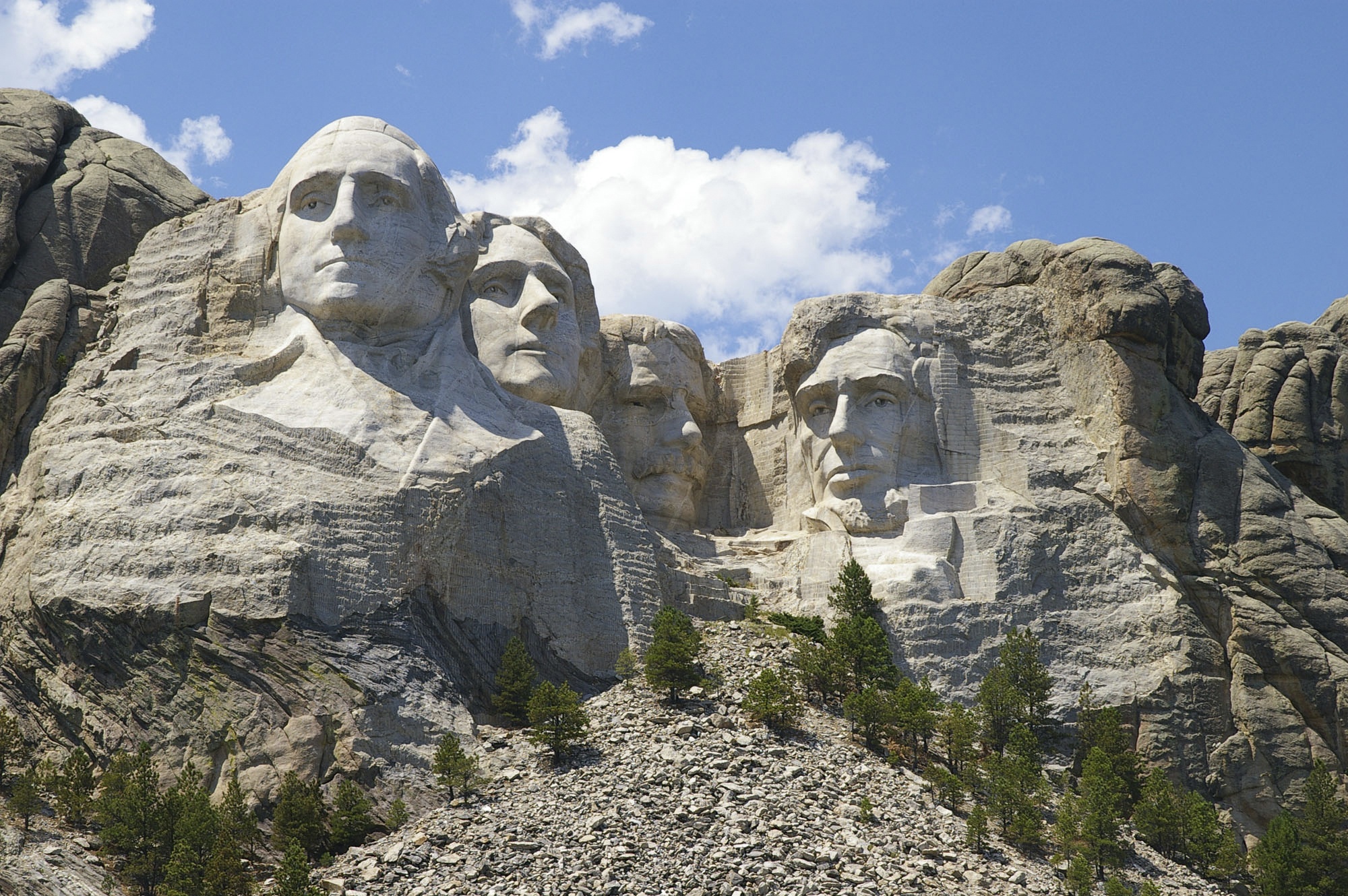 Originalet Mount Rushmore i USA.