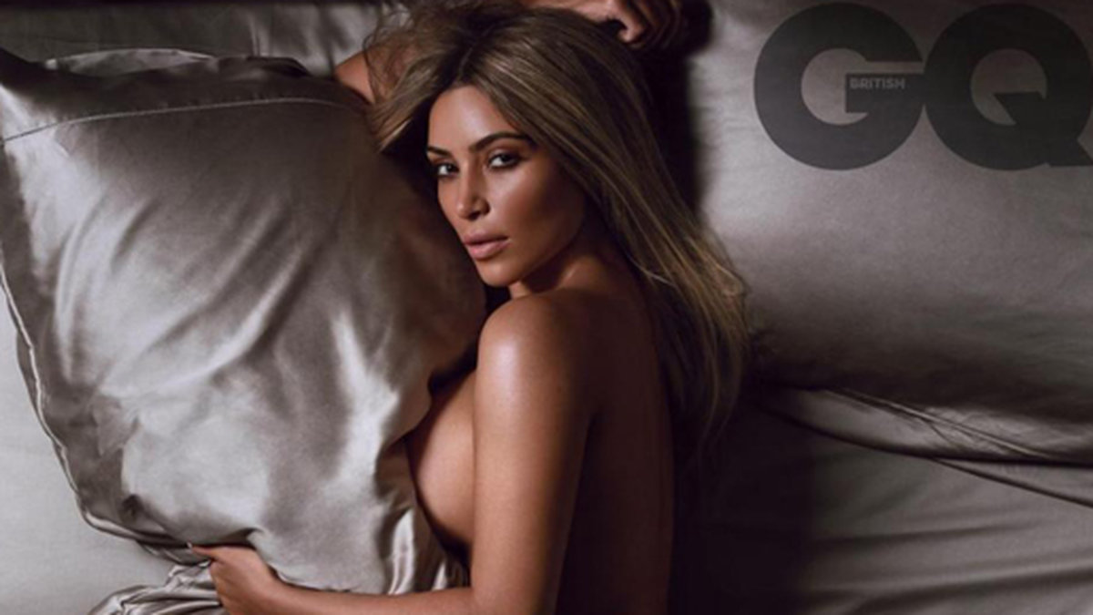 Kim poserade naken för tidningen GQ tidigare i år.