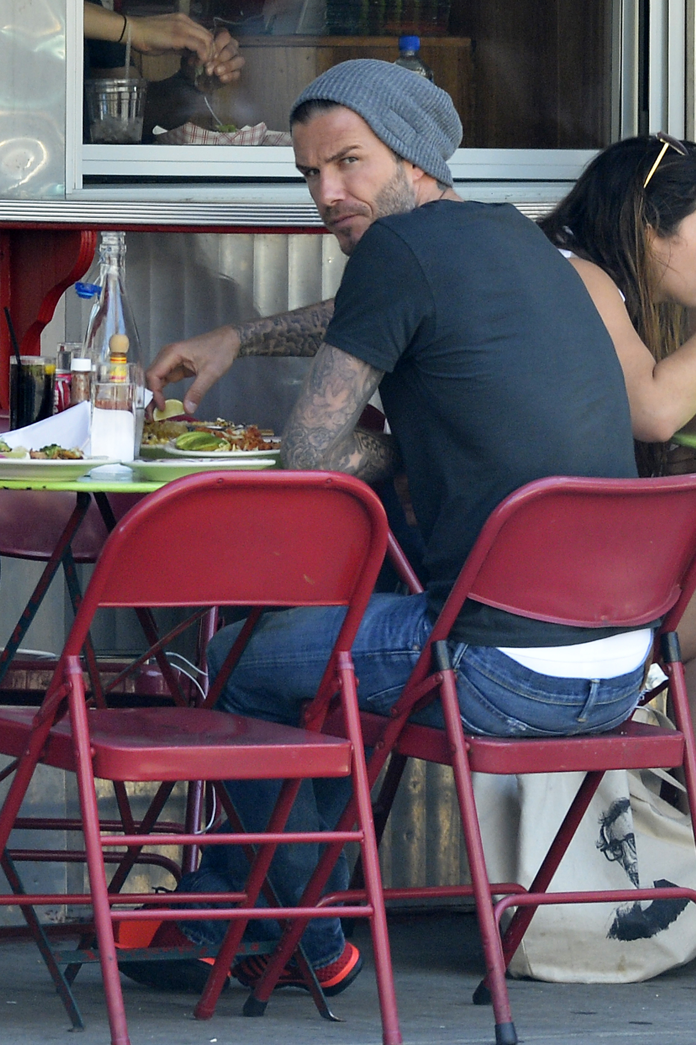 Modelejonet David Beckham trivs dock bättre i metropolen New York. Modelejonet David Beckham trivs dock bättre i metropolen New York.