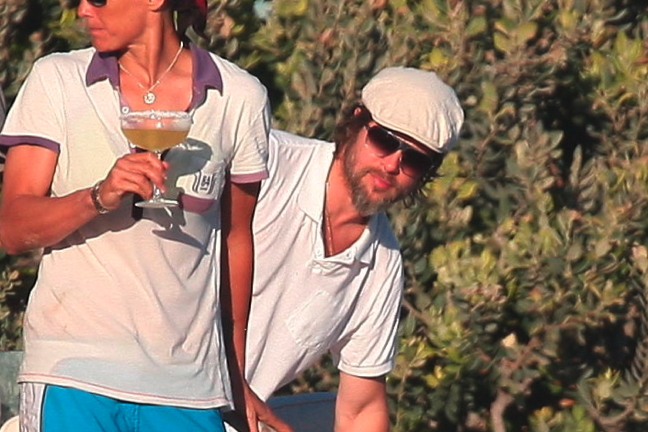 Brad Pitt drack margeritas medan...