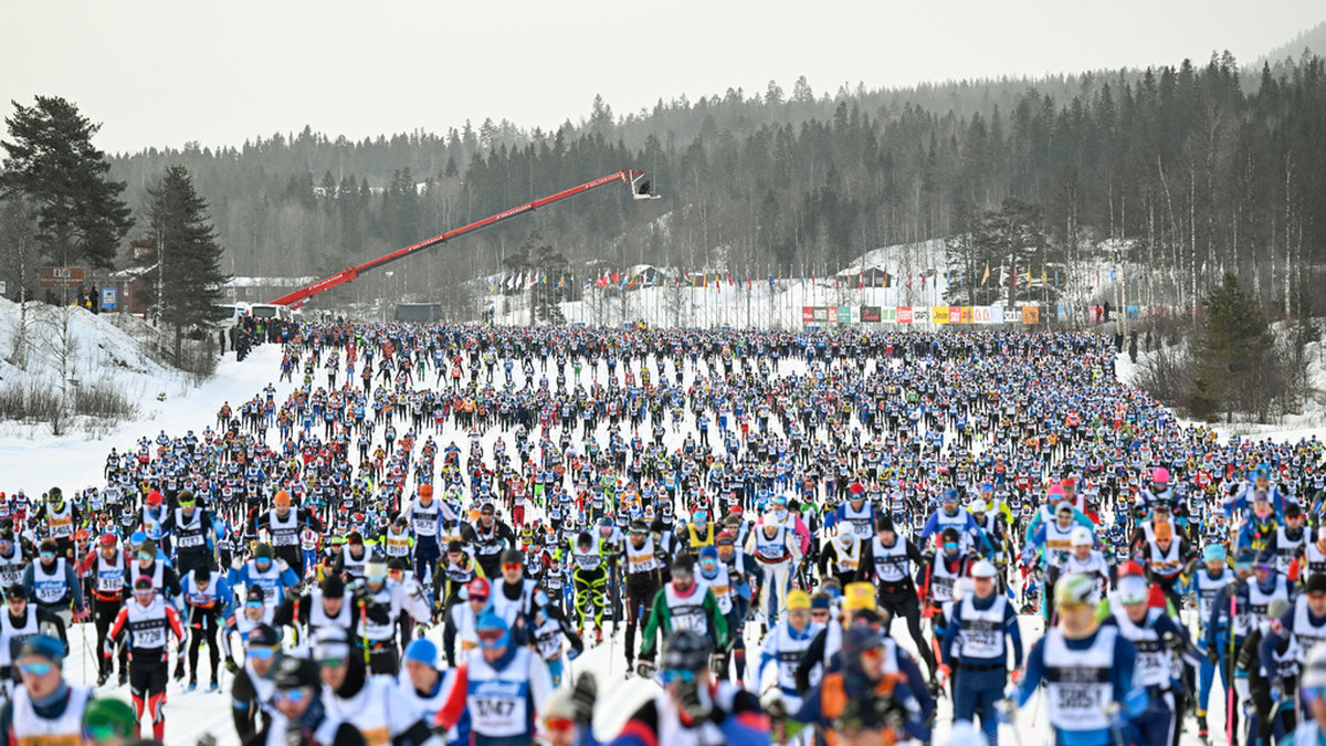 15 800 var anmälda till Vasaloppet som arrangerades mellan Sälen och Mora.