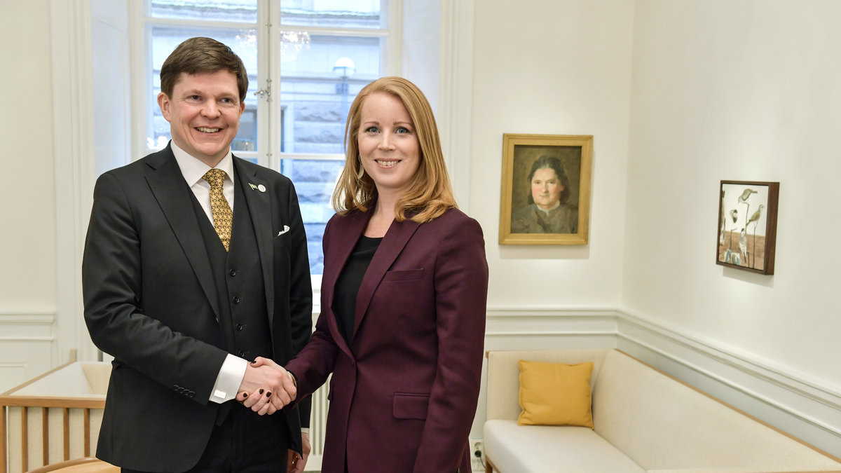 Talmannen och Annie Lööf hade möte under dagen.