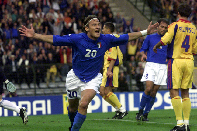 En gång i tiden bar Totti inte nummer 10 i det italienska landslaget...