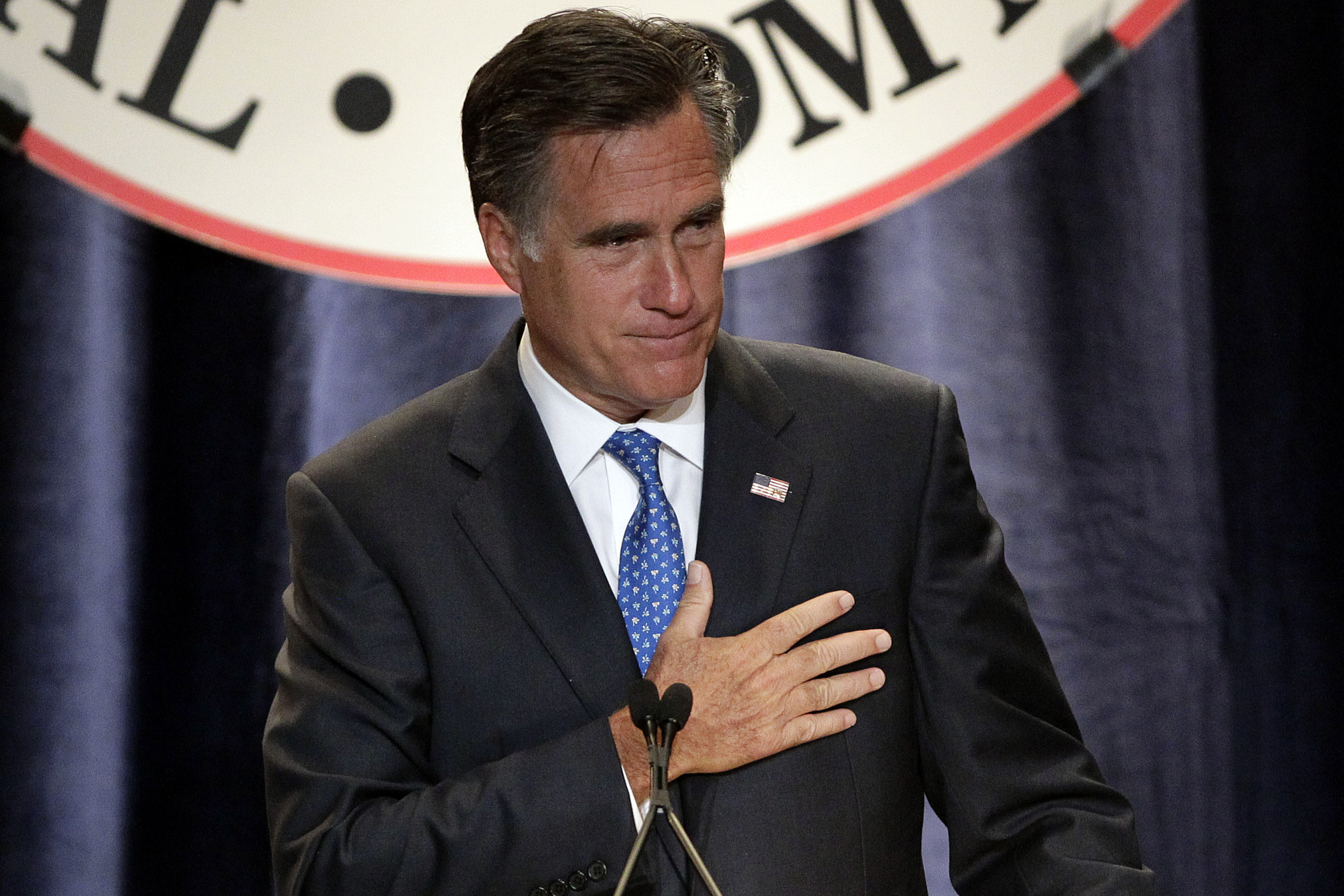 Richard Grenell valde dock att tacka Romney för hans tro på honom.