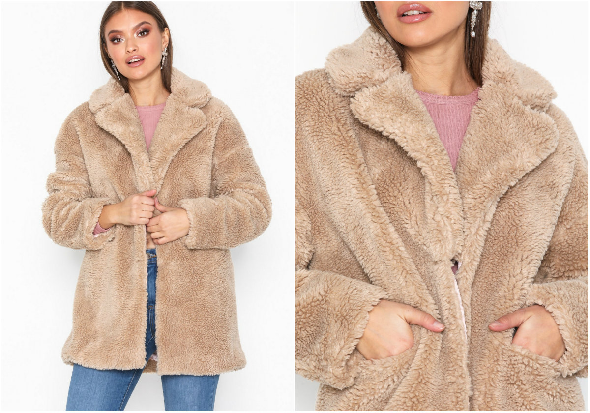 Beige teddyjacka Beige teddyjacka