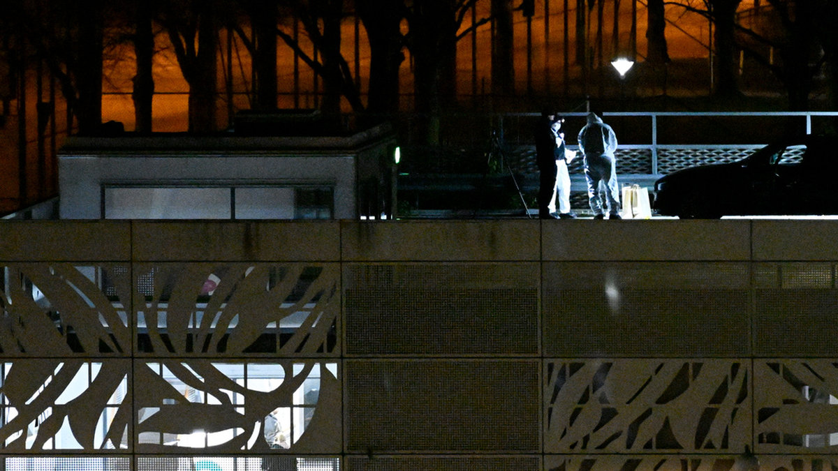 Kvinnan höggs ihjäl av sin make på taket av ett parkeringshus på Stadionområdet i Malmö i april i år. Arkivbild.