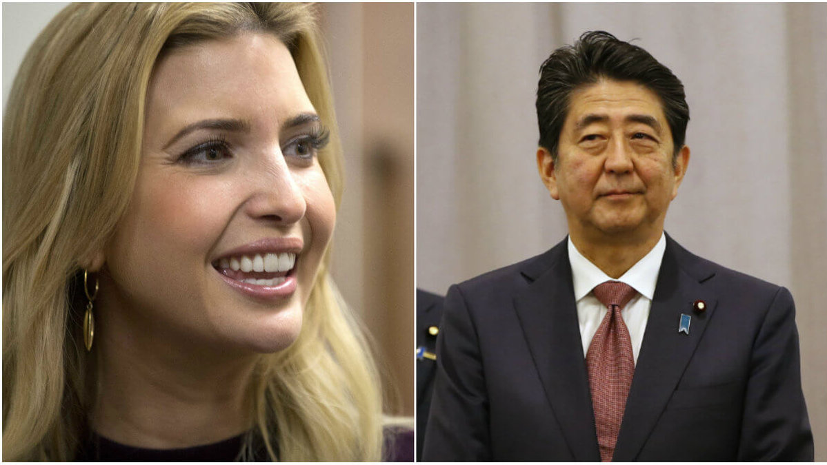 Strax efter att Donald Trump valdes till USA:s nästa president träffade han japans premiärminister Shinzo Abe. Men han var inte ensam vid tillfället.