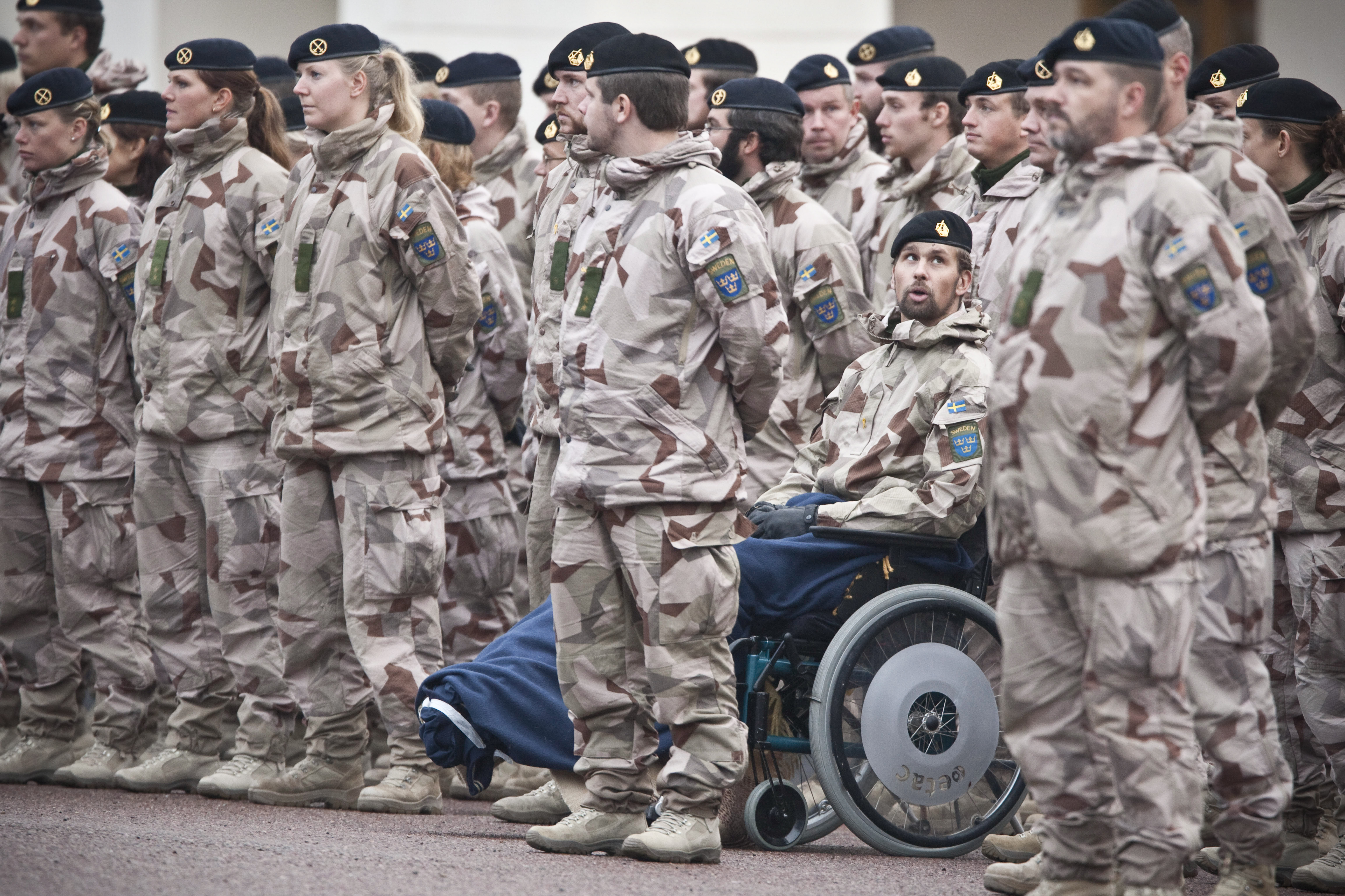 Soldaterna medaljerades efter sin insats i Afghanistan.