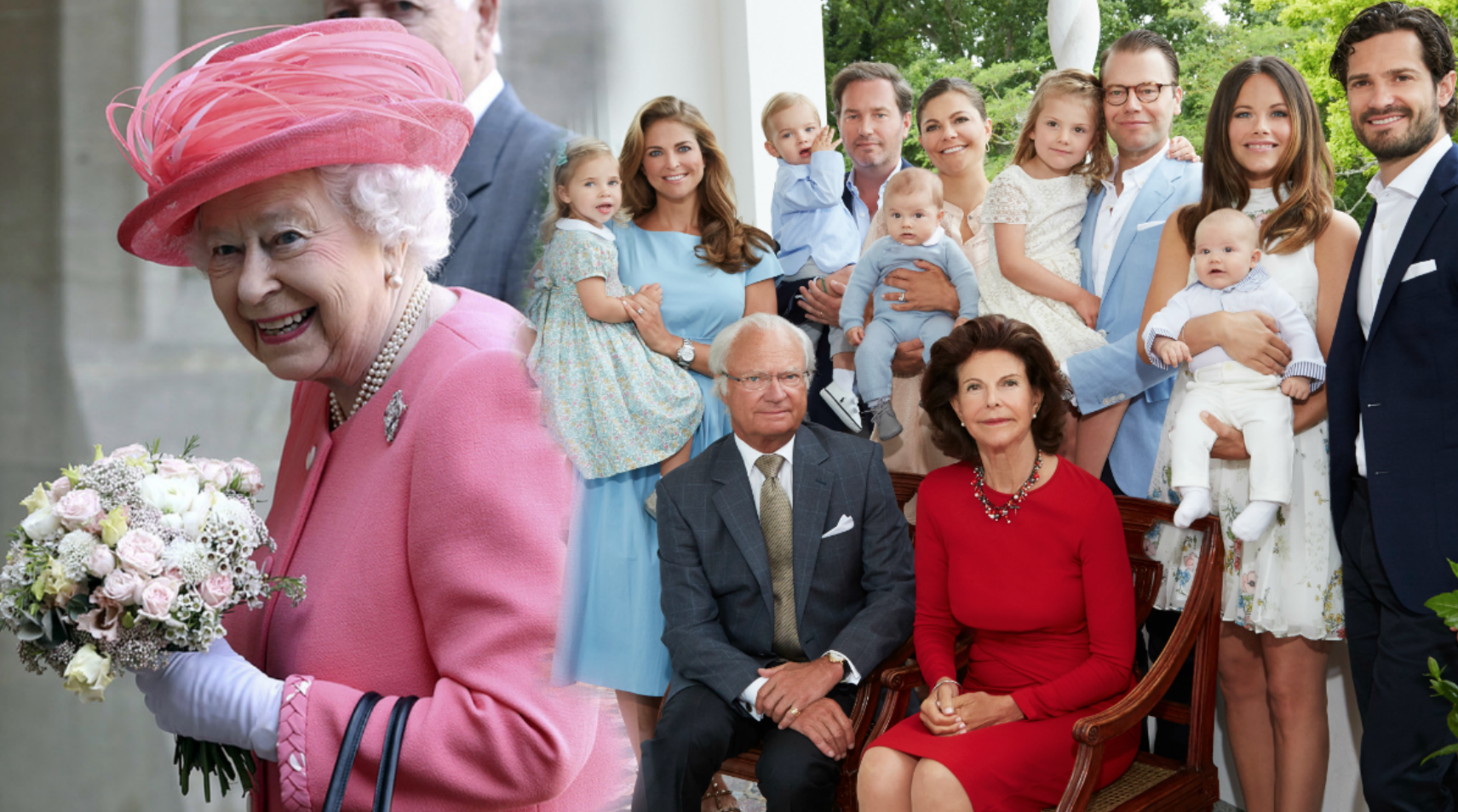 Svenska kungafamiljen och drottning Elisabeth