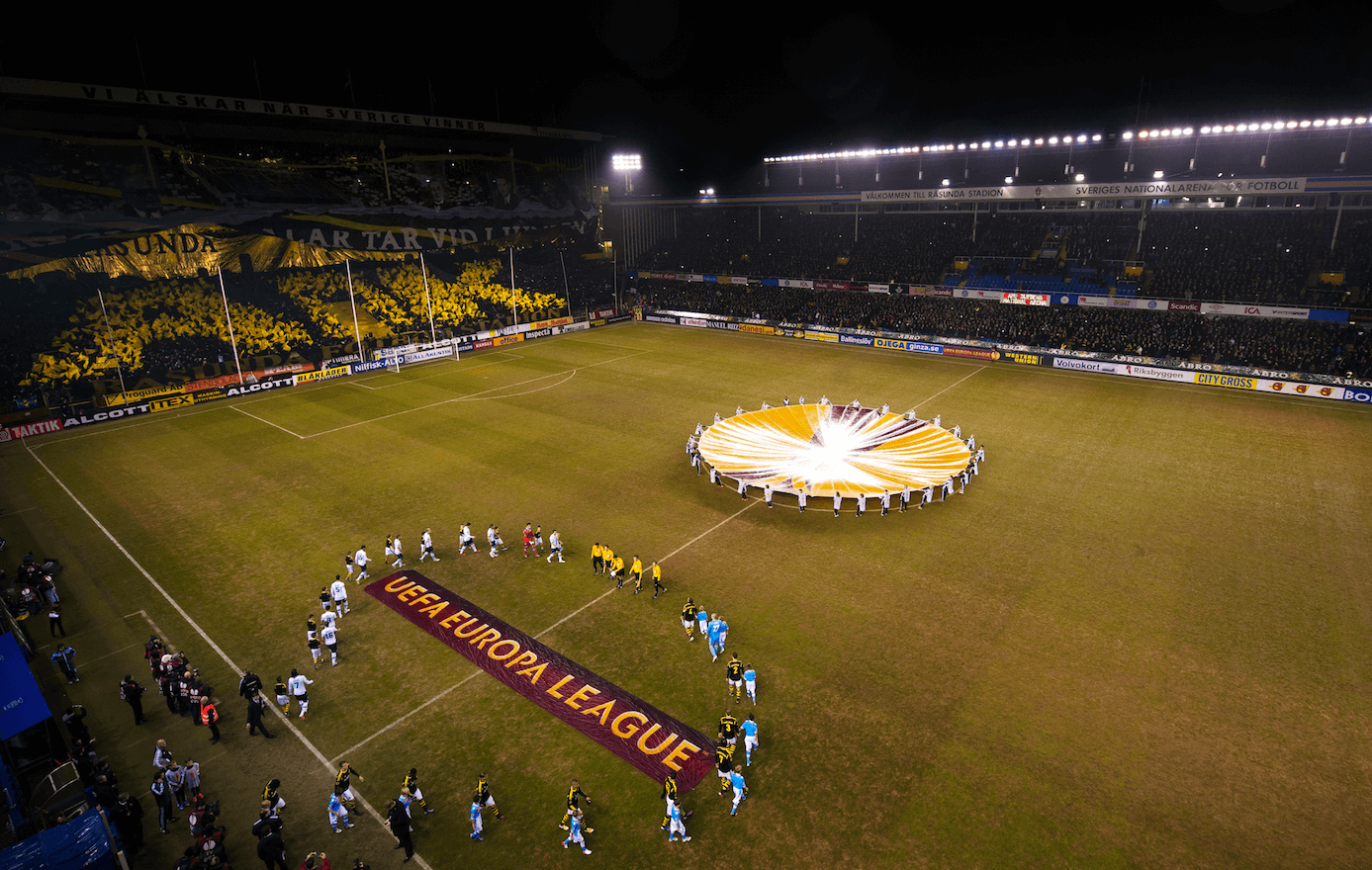 När AIK spelade mot Napoli på Råsunda. När AIK spelade mot Napoli på Råsunda.