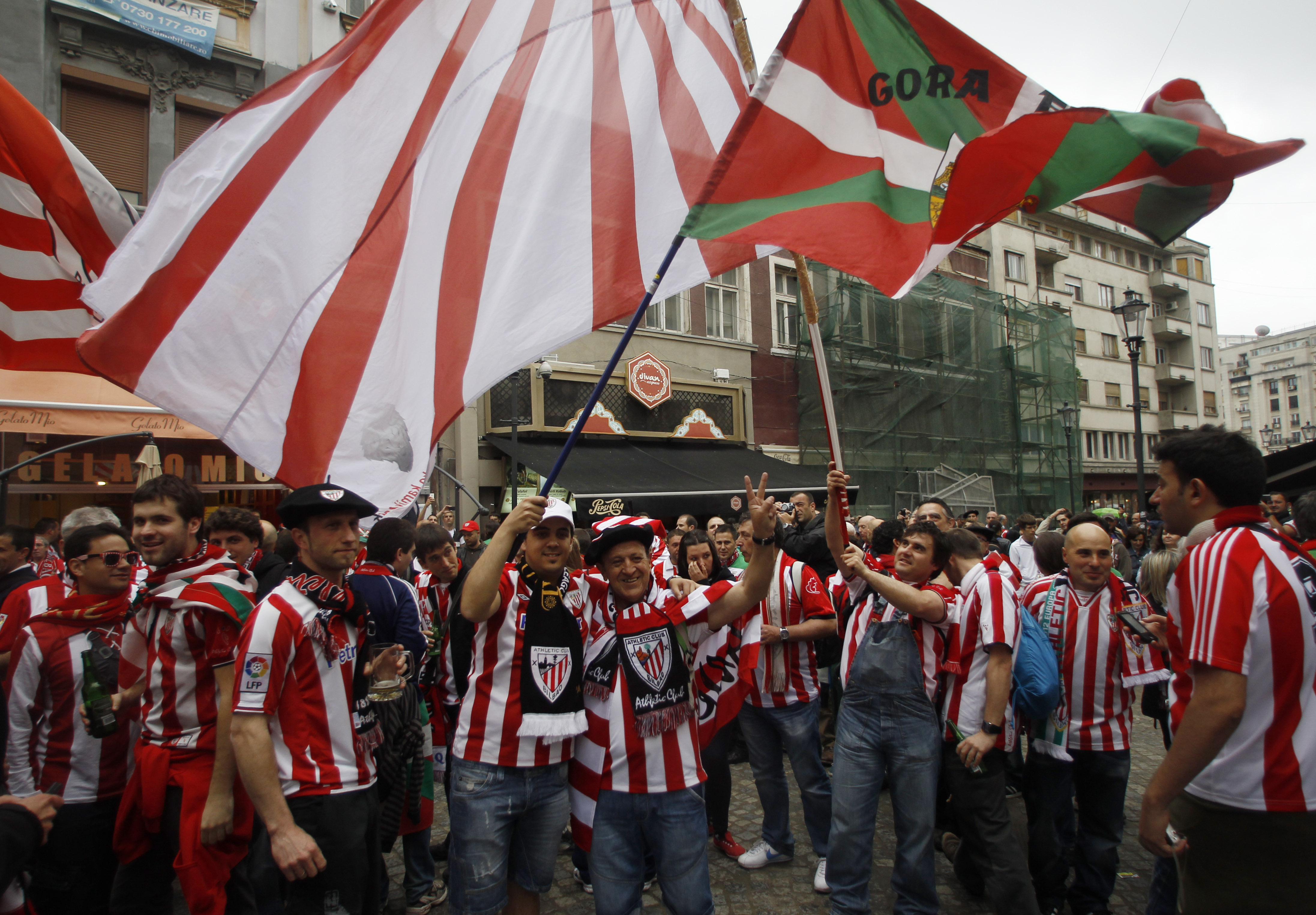 De baskiska fansen var laddade inför Europa League-finalen mot Atlético Madrid.
