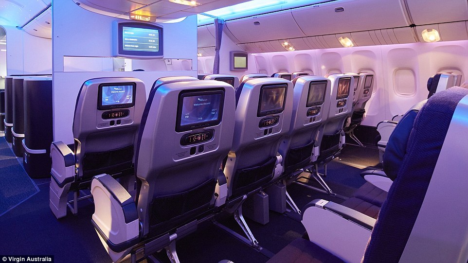 3. Virgin Australia. Att resa med premium ekonomi-klass har blivit populärare på senare år, framför allt på riktigt långa flygningar. 3. Virgin Australia. Att resa med premium ekonomi-klass har blivit populärare på senare år, framför allt på riktigt långa flygningar.