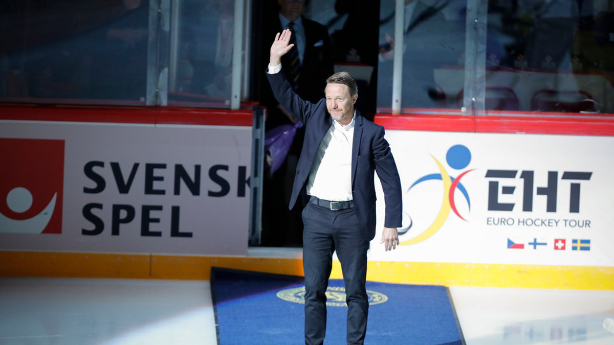 Charles Berglund kliver in som ny assisterande tränare i HV71. Här i maj förra året då han valdes in i svensk ishockeys Hall of fame. Arkivbild.