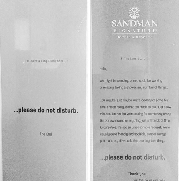 Det finns alltid två sidor av samma mynt – smart. Hotell: Sandman Signature (Toronto, Kanada). Det finns alltid två sidor av samma mynt – smart. Hotell: Sandman Signature (Toronto, Kanada).