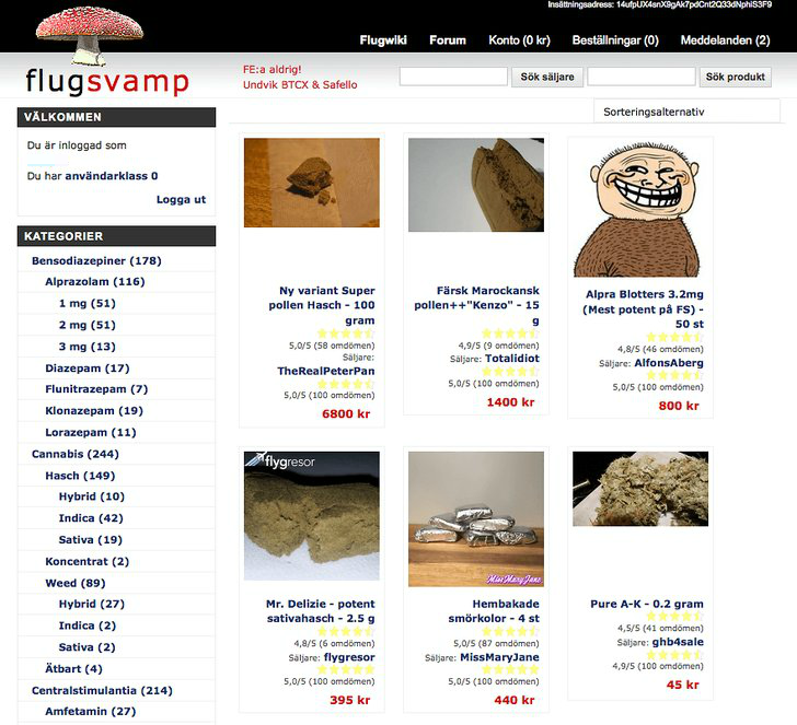En av de största sajterna heter Flugsvamp.