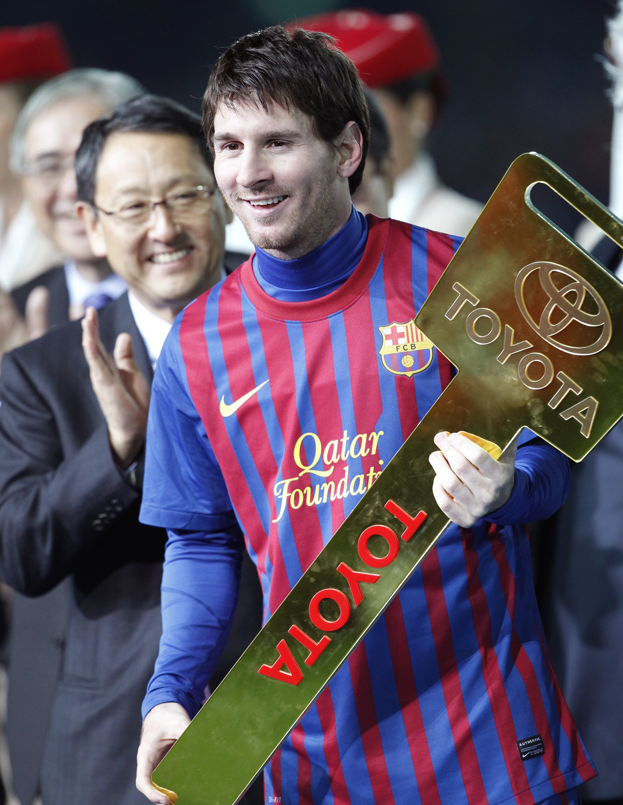 Messi med en helt vanlig husnyckel. Messi med en helt vanlig husnyckel.