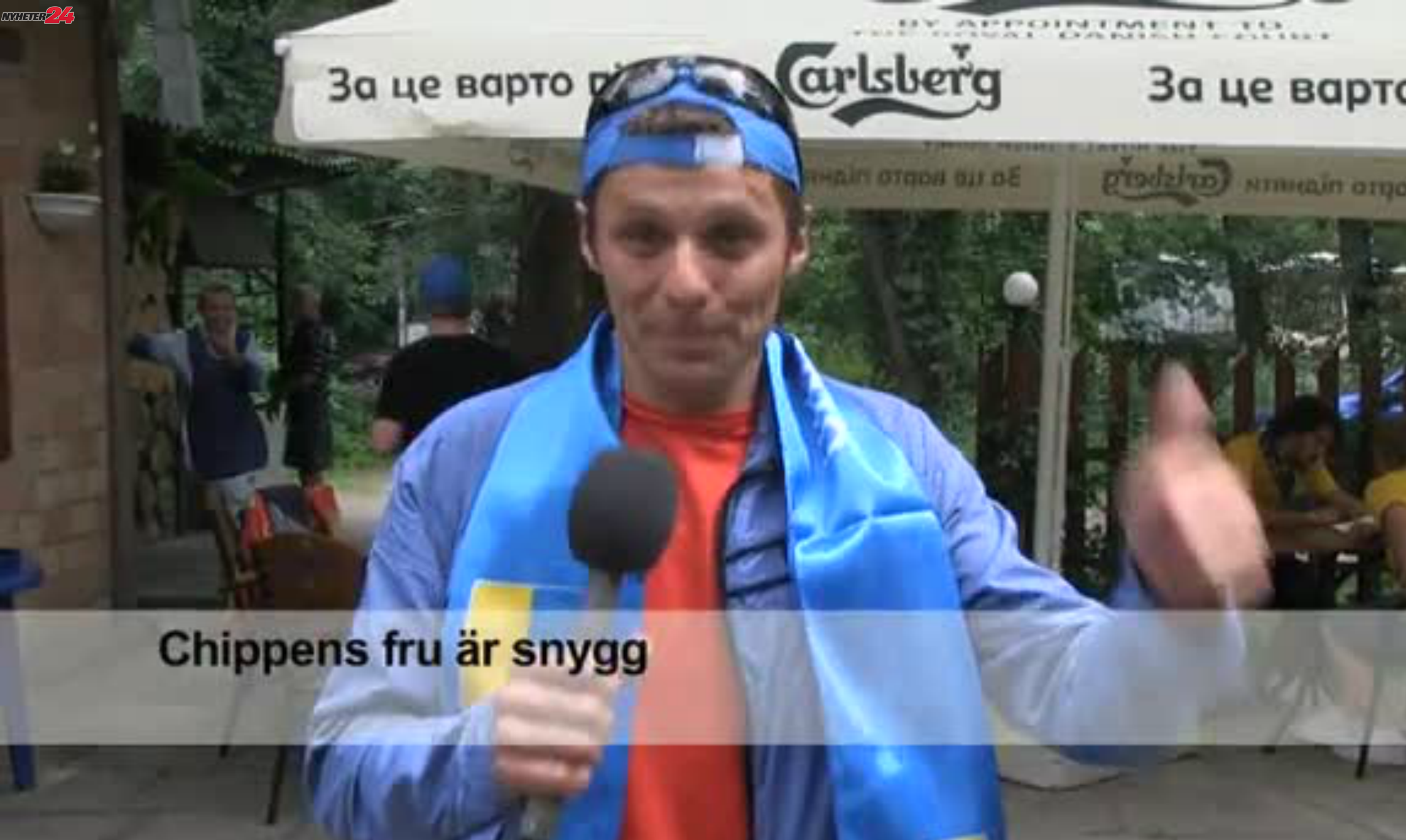 Heja Sverige - eller? Nyheter24 har pratat med Andrey Garnitsky, Yuriy Kozyr, Ilya Mamatov, Anton Ivashenko och Alena Kravez. 