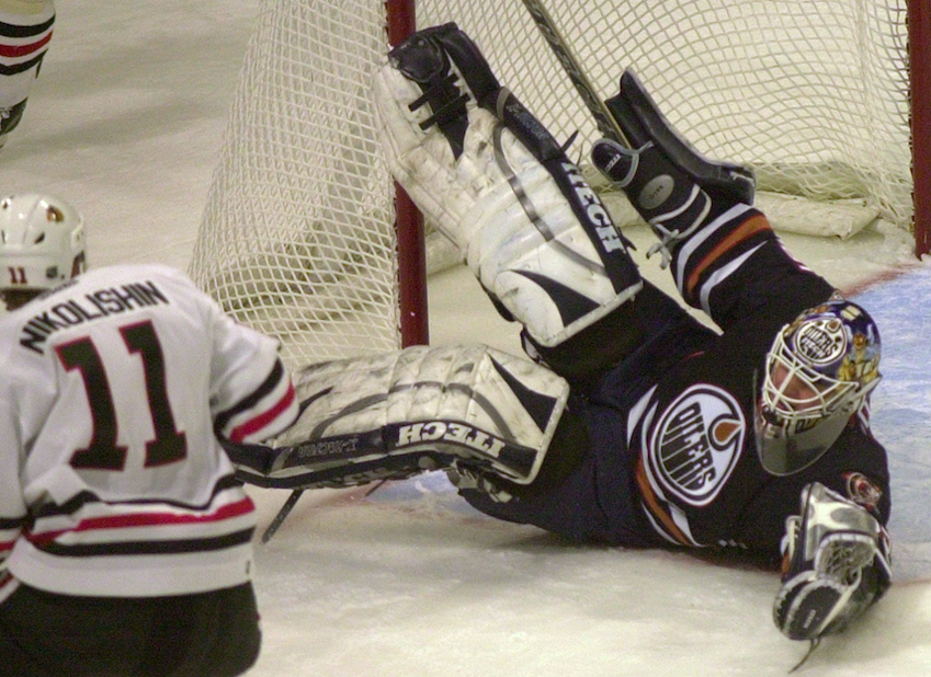 Tommy Salo i Edmonton Oilers Tommy Salo i Edmonton Oilers