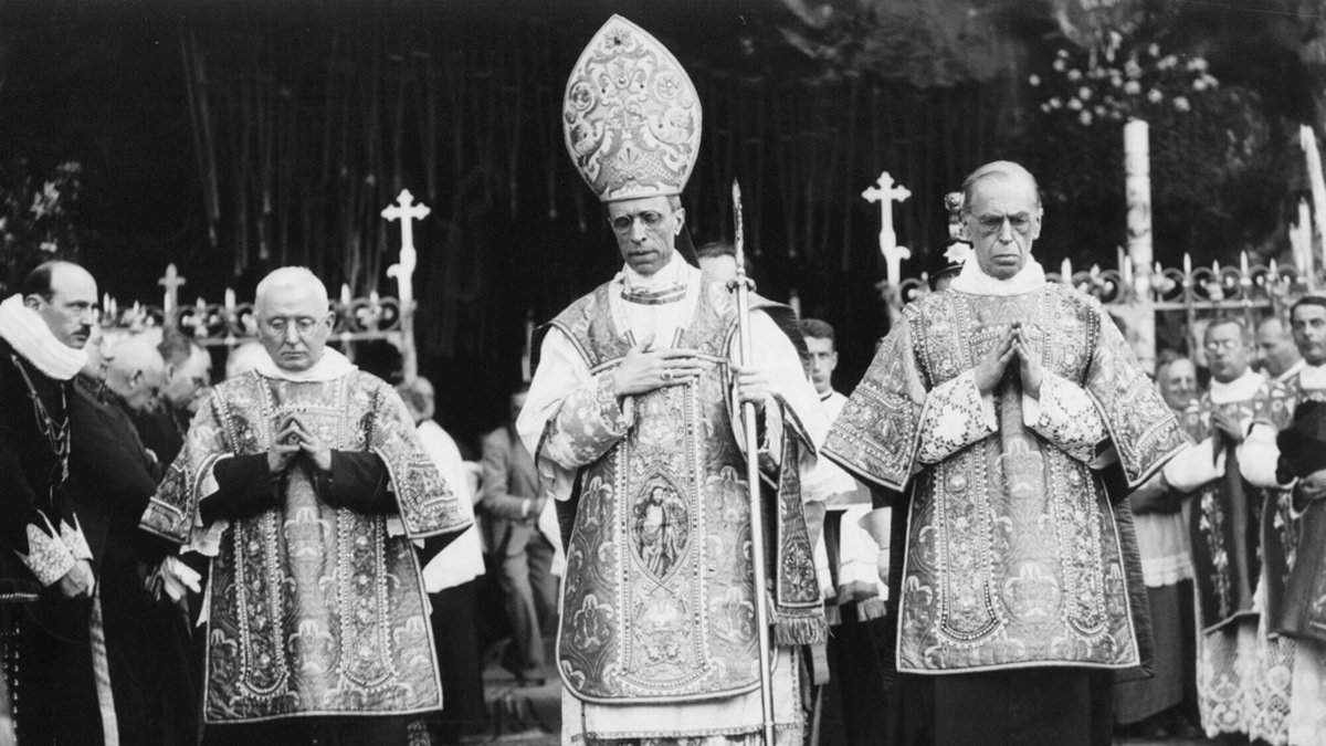 En odaterad bild på Påve Pius XII. Arkivbild.