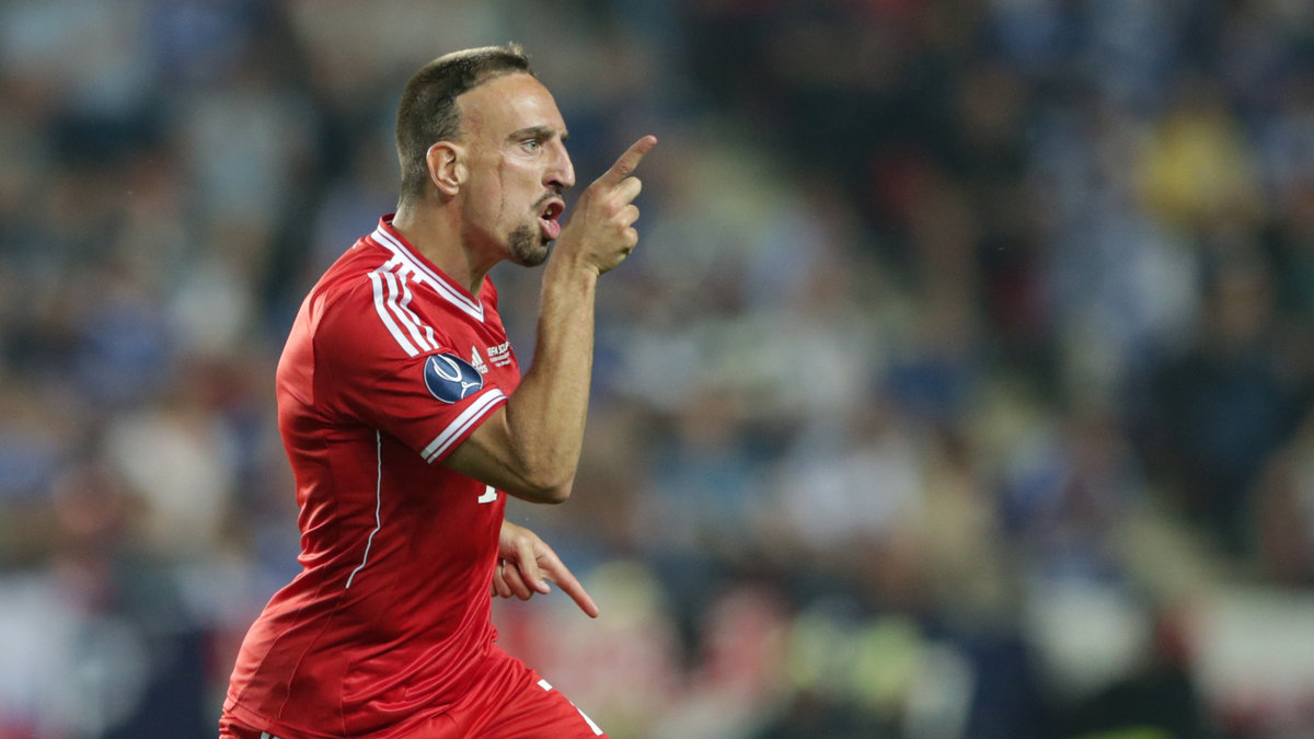 Franck Ribery firar.