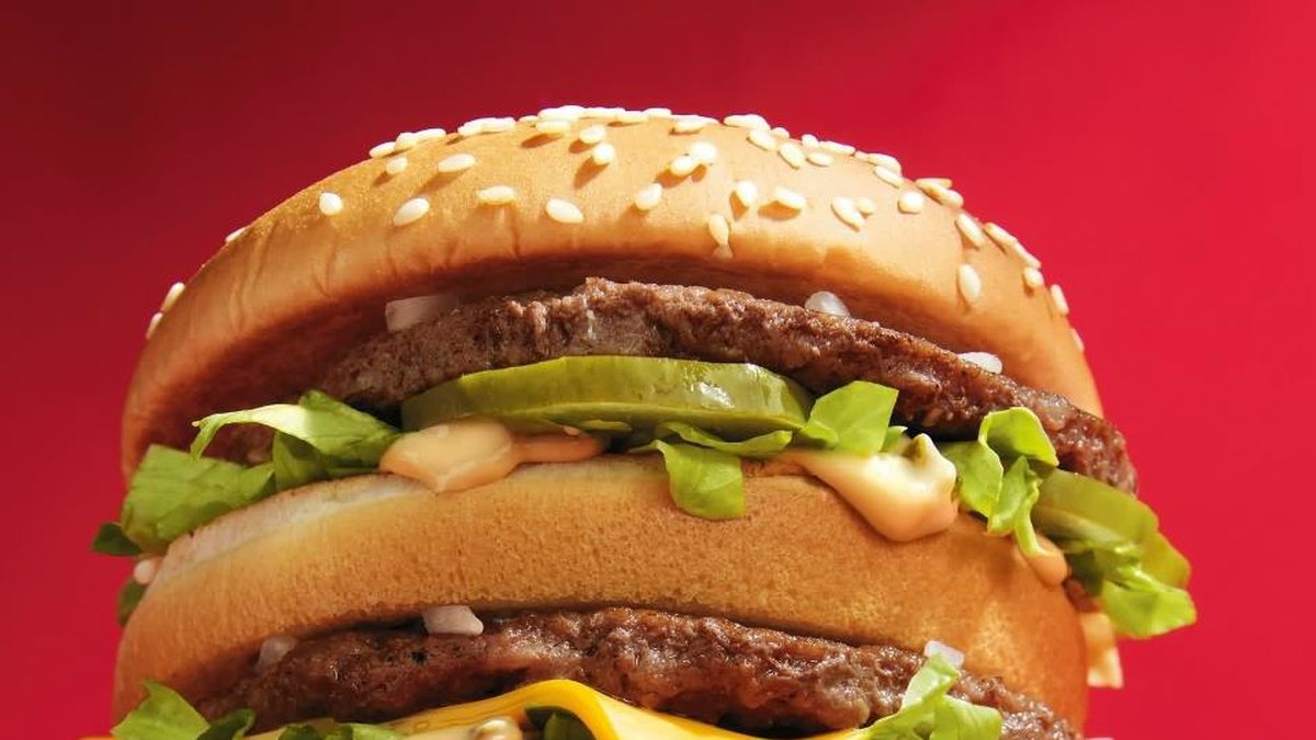 En Big Mac enligt reklamen.