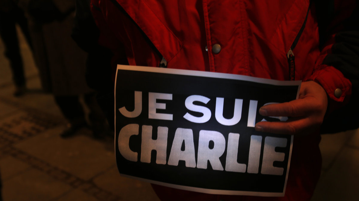 Orden Je suis Charlie (jag är Charlie) har spridits över hela världen. 
