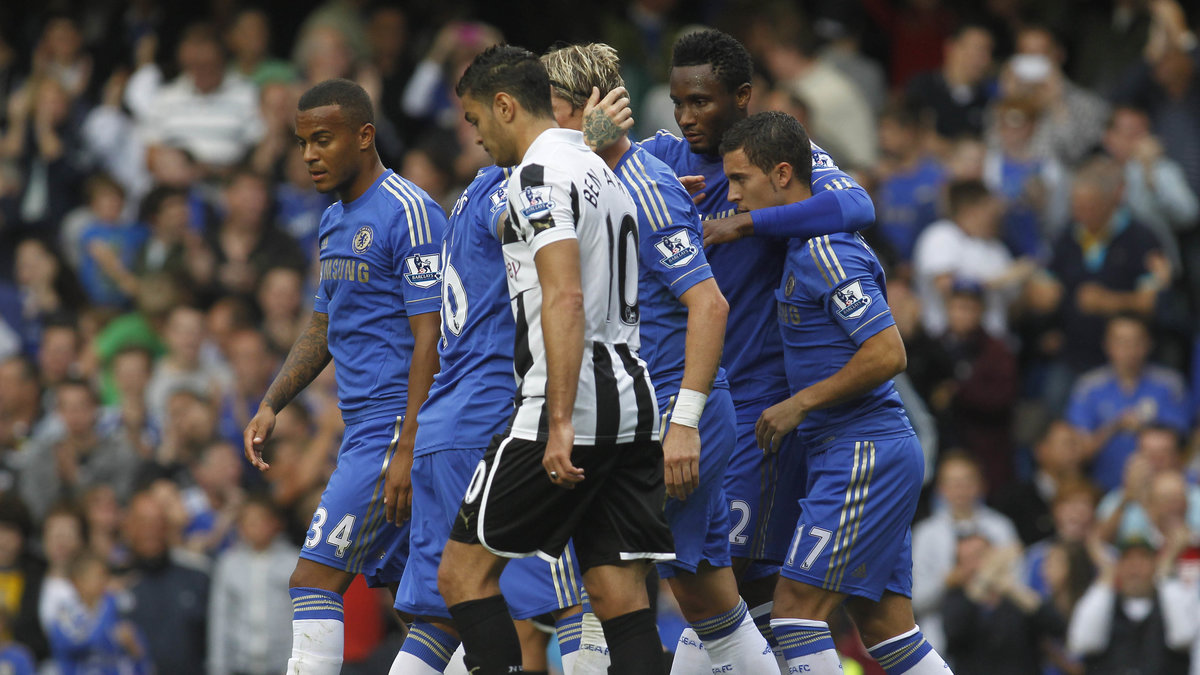 Hatem Ben Arfa och Newcastle hade det tungt mot Chelsea.