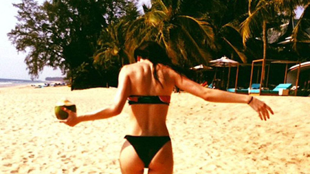 Kendall Jenner på beachen.