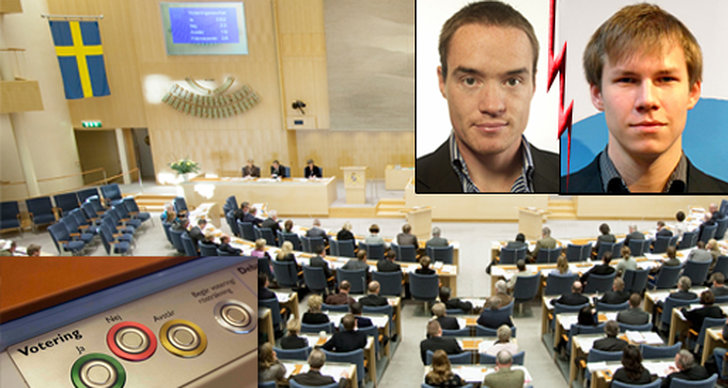 Riksdagen, Votering, Sverigedemokraterna, Miljöpartiet, Kent Ekeroth, Markus Wiechel