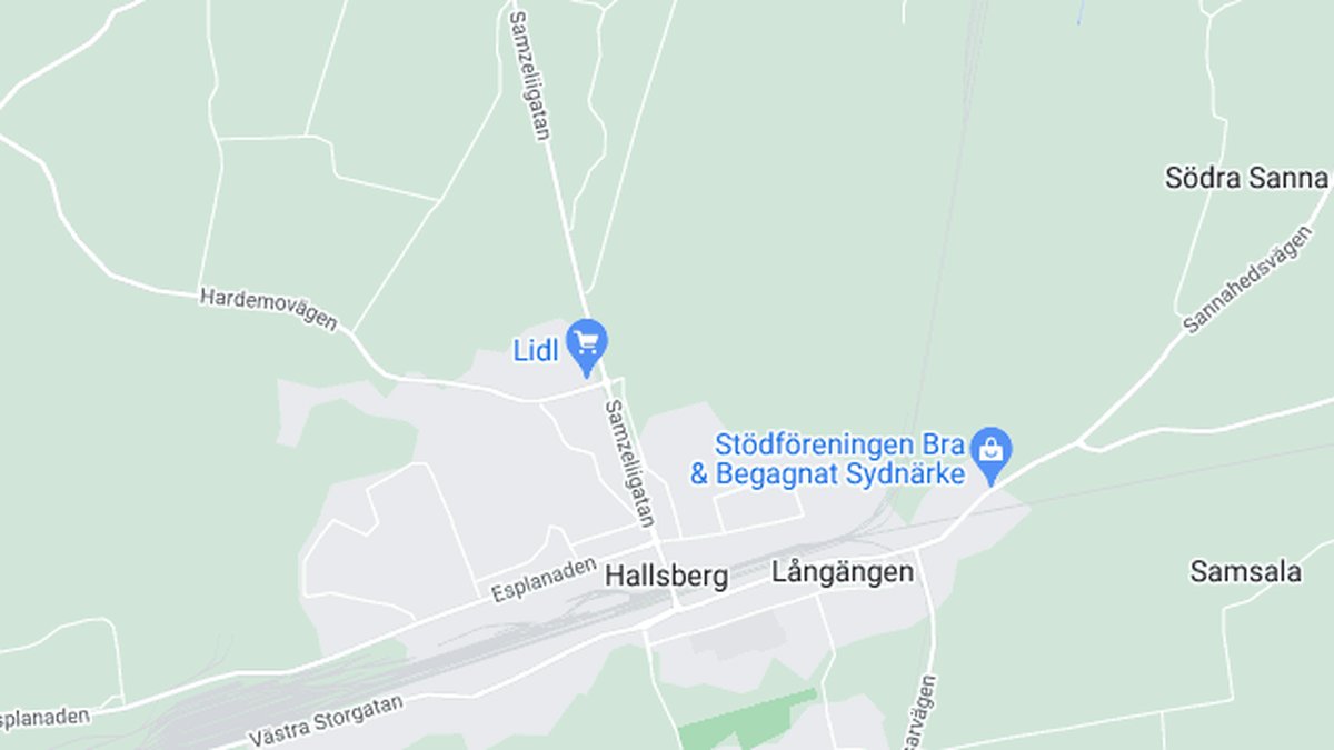 Google maps, Hallsberg