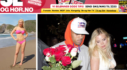 Chris Brown föll pladask för svenska Caroline. 