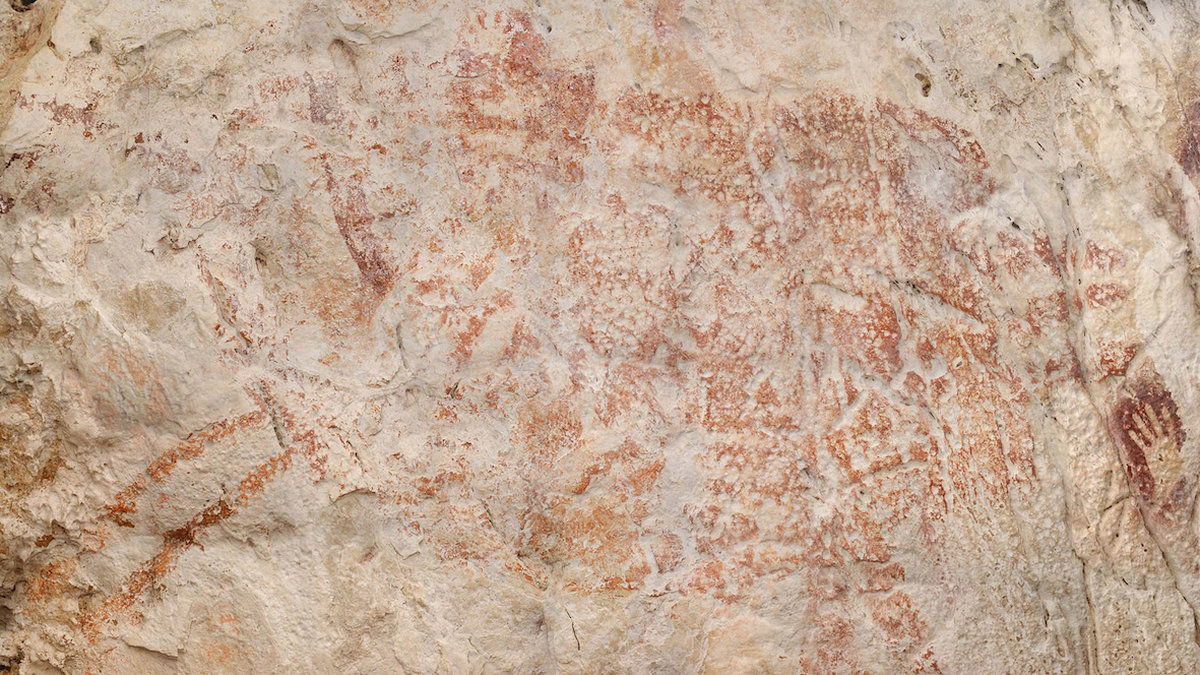 Grottmålning som är 40 000 år gammal.