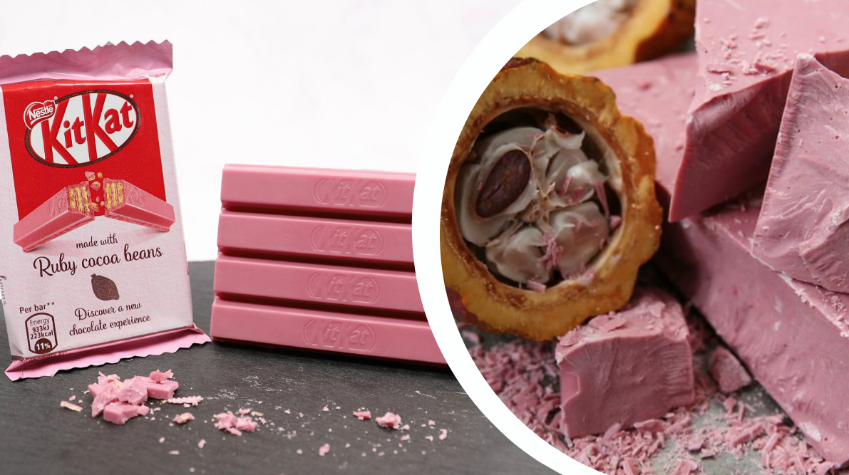 Här är Kitkats naturligt rosa choklad – så smakar den