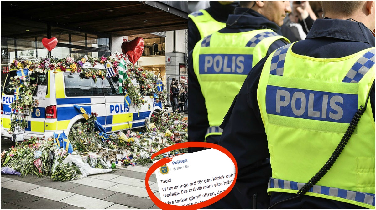 Terrorattentatet på Drottninggatan, Drottninggatan, Polisen, Åhlens