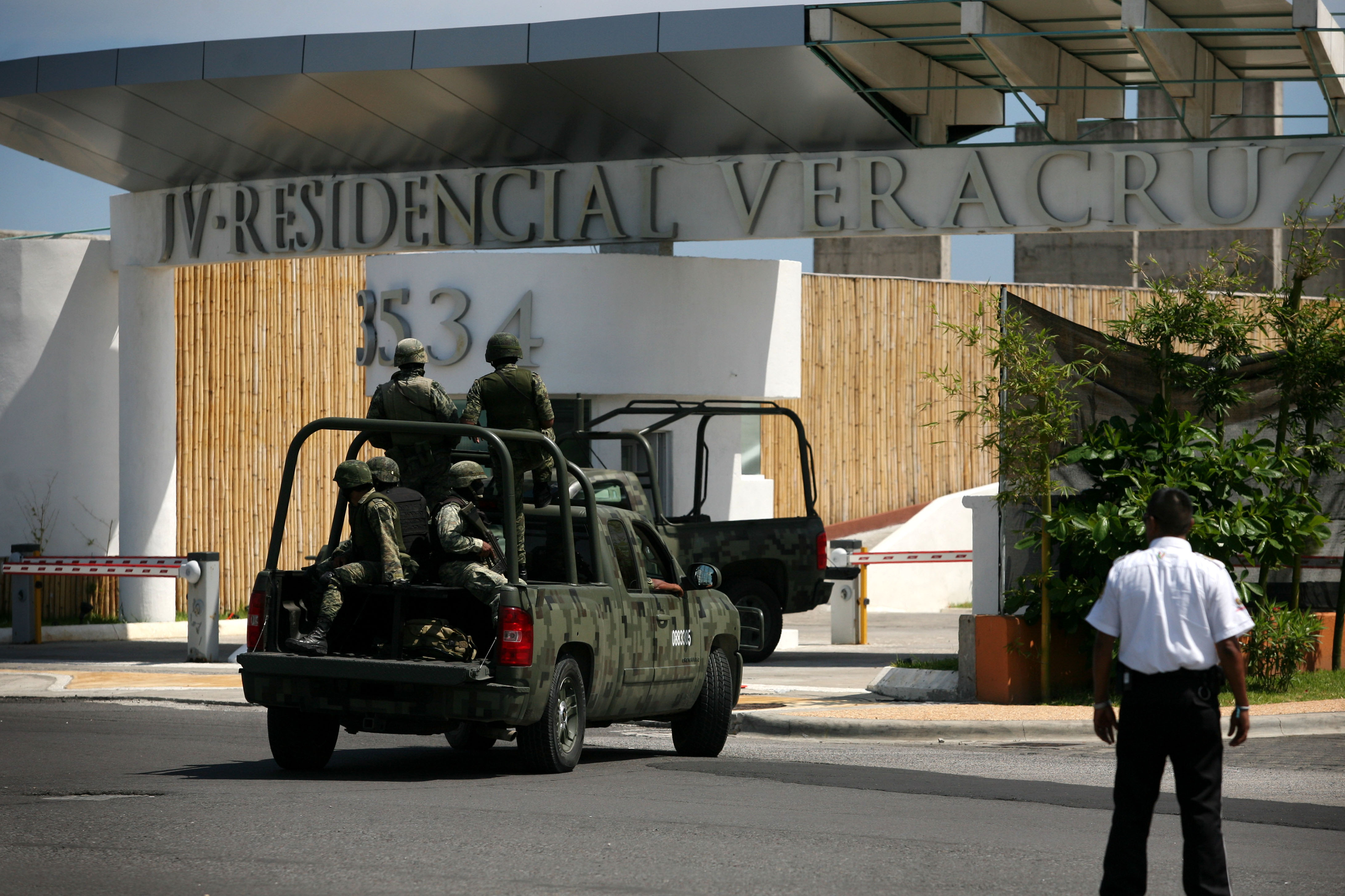 Militären har skickats till Veracruz på order av den mexikanske presidenten. Bilden är tagen vid ett annat tillfälle.